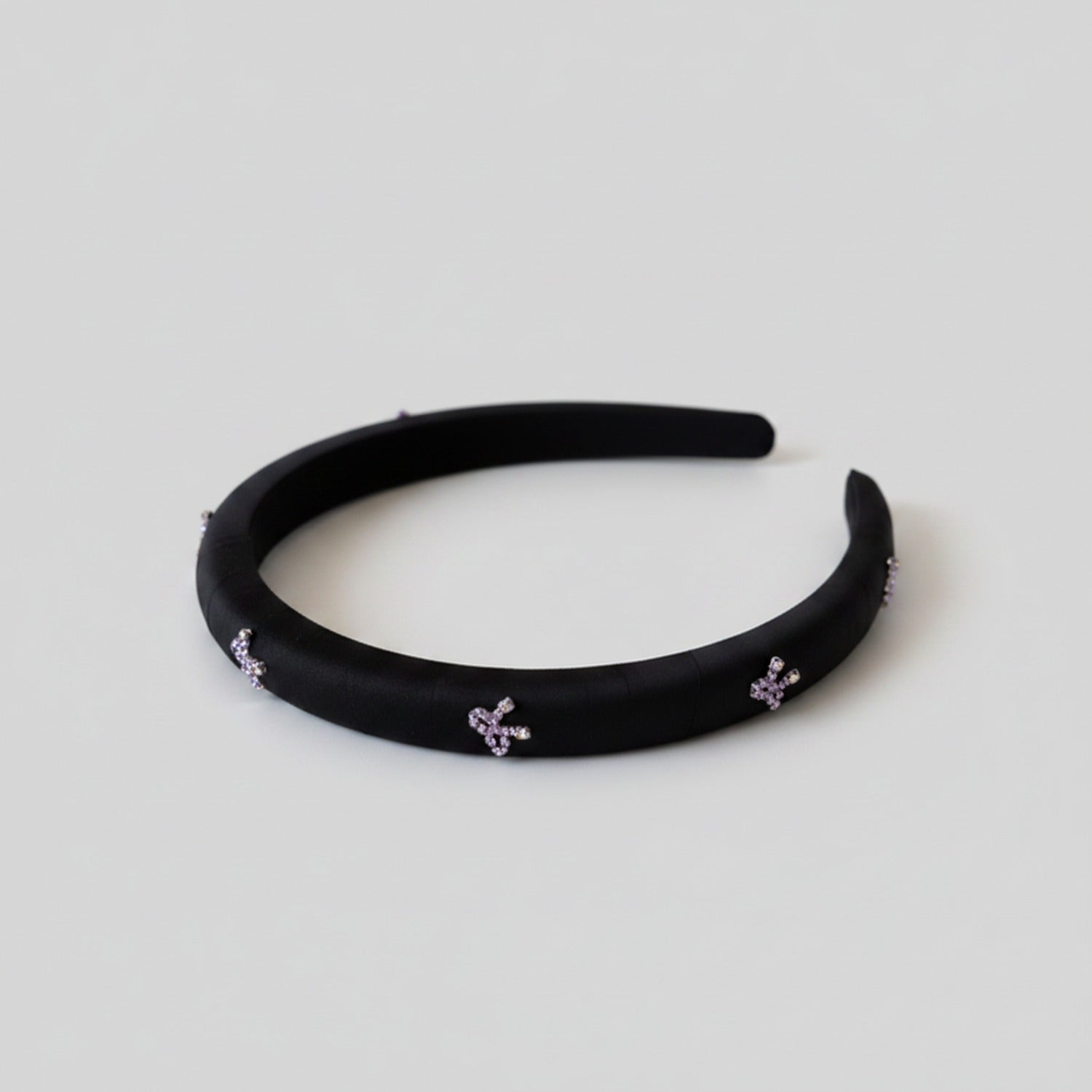 Pink Padded Headband With Star Charms
