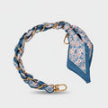 Chain Link Bracelet With Rose Charms - Blue Series Necklace 14/ (32cm) with Clear Clip