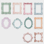 Ornate Decorative Picture Frame Set - Pastel Colors