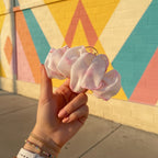 Pink Pearl Flower Claw Hair Clip