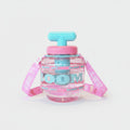 Pink Bubble Pump Tumbler With Turquoise Strap