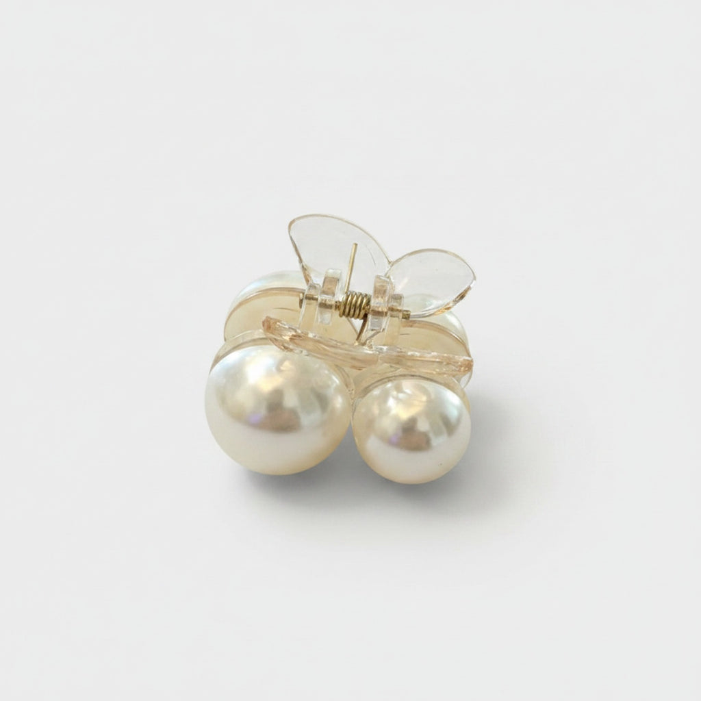 Pearl Butterfly Hair Claw Clip