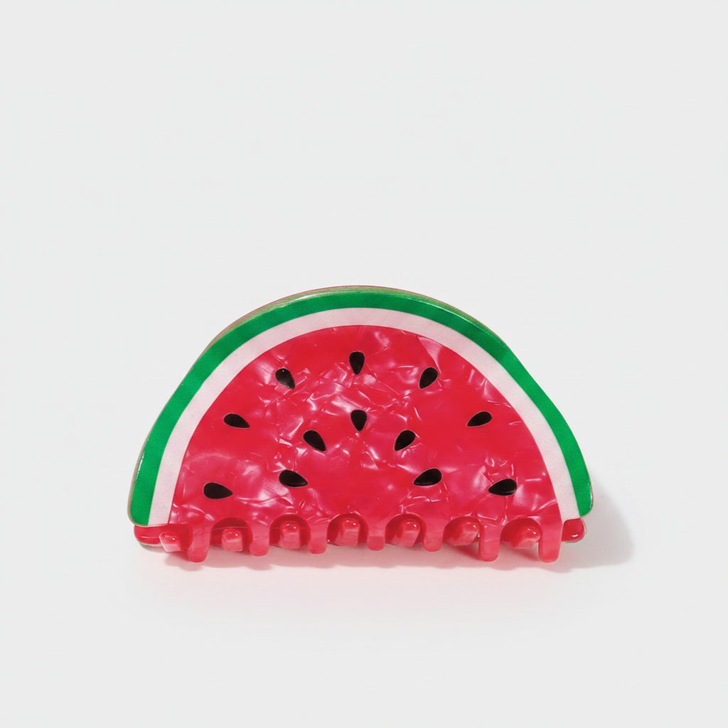 Watermelon Beaded Hair Claw Clip