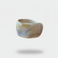 Marble Stone Chunky Wide Band Ring