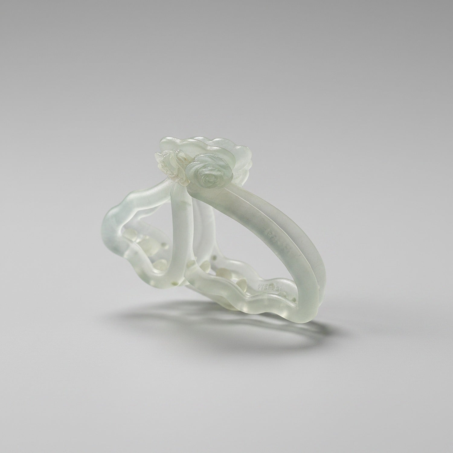 Rose Flower Hair Claw Clip Pink