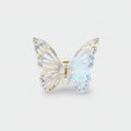 Iridescent Butterfly Rhinestone Hair Claw Clip