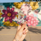 Colorful Spotted Cat Hair Claw Clip