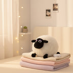 Fluffy Black & White Sheep Plush Toy Bundle