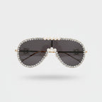 Rhinestone Pearl Aviator Sunglasses