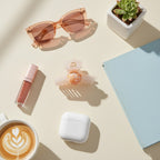 Citrus Slice Peach Pearl Hair Claw