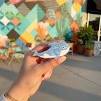 Blue Dolphin Translucent Hair Claw Clip