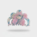 Holographic Pastel Flower Hair Claw Clip