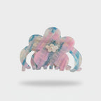 Holographic Pastel Flower Hair Claw Clip