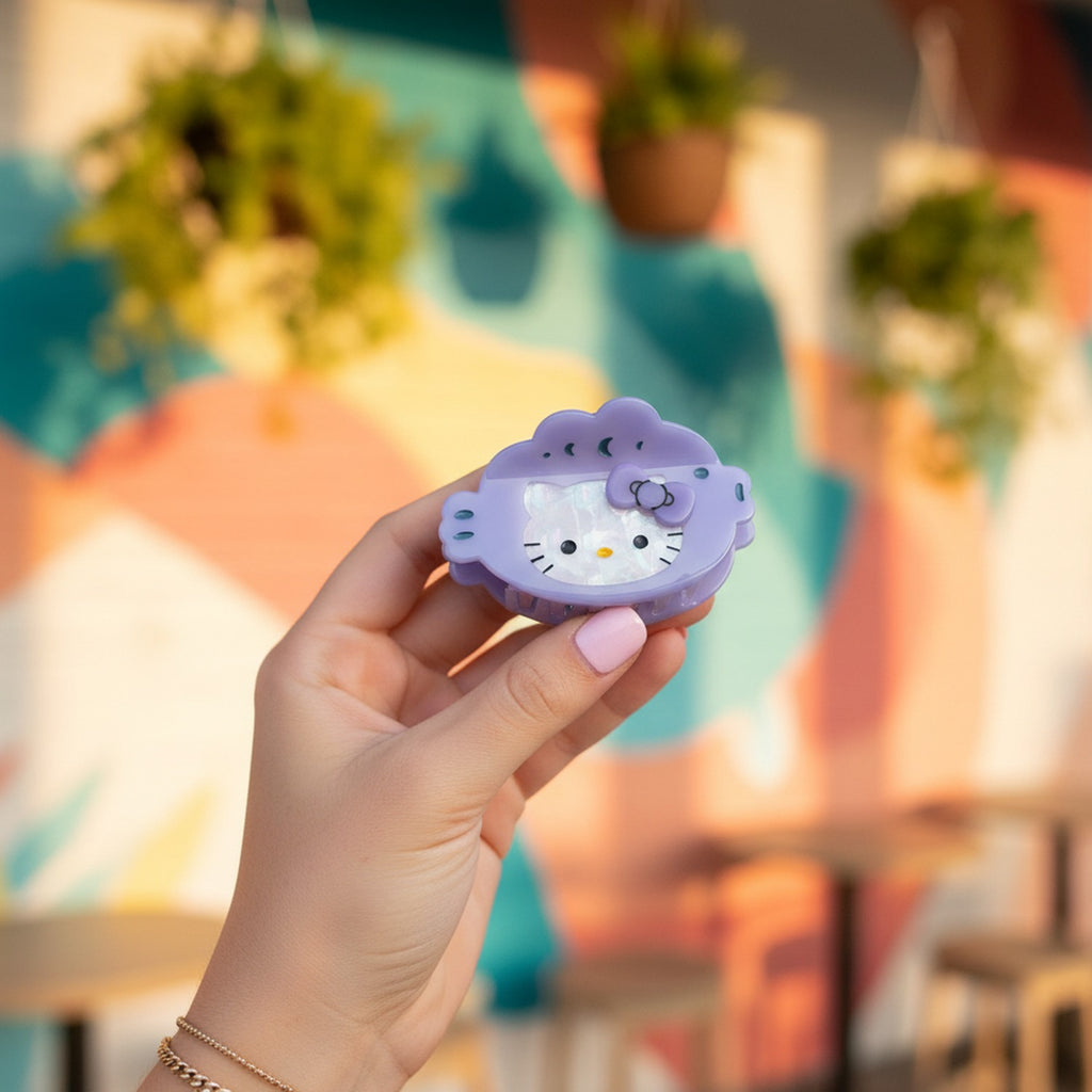 Mint Green Hello Kitty Hair Claw Clip
