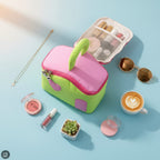 Lavender Heart Cosmetic Case With Mirror