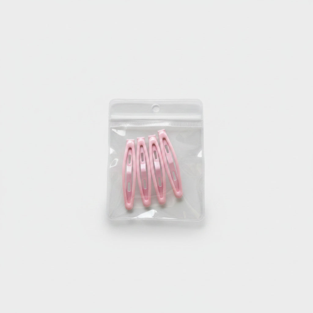 Minimalist BB Hair Clip Set Pink
