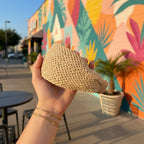 Cream Knit Padded Headband