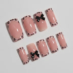 Leopard Bow Press-On Nails - Type 2