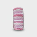 Spiral Hair Coil Set in Pink Tones Light Purple Mix