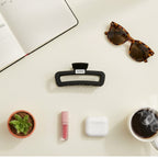 Black Minimalist Hair Claw Clip