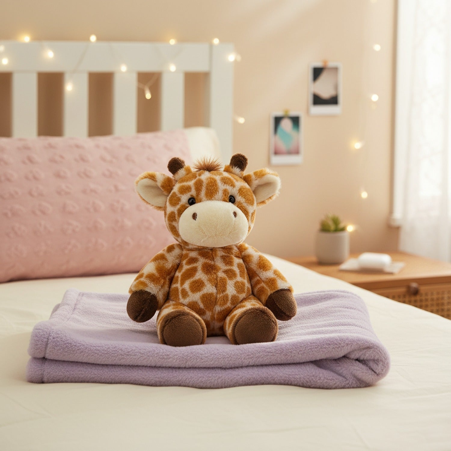 Adorable Giraffe Plush Toy With Brown Spots