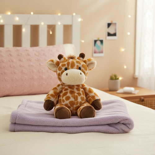 Adorable Giraffe Plush Toy With Brown Spots