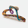 Colorful Rainbow Snake Hair Claw Clip – hair accessories (view 1)