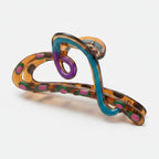 Colorful Rainbow Snake Hair Claw Clip – hair accessories (view 1)