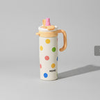 Colorful Polka Dot Insulated Tumbler With Handle