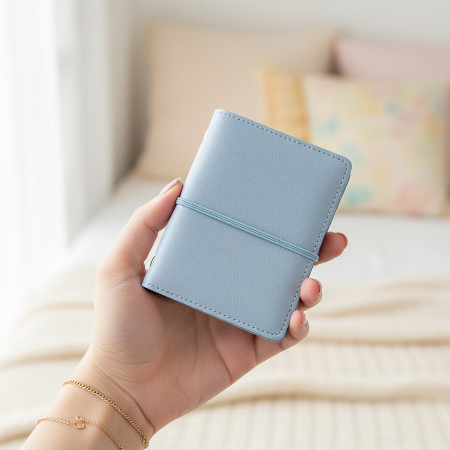 Light Blue Elastic Band Notebook Journal