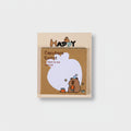 Capybara Carrot Sticky Notes Pad With Mirror
