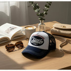 Chicago Windy City Trucker Cap Black White