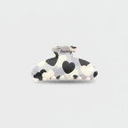 Cow Print Pearl Beaded Hair Claw Clip