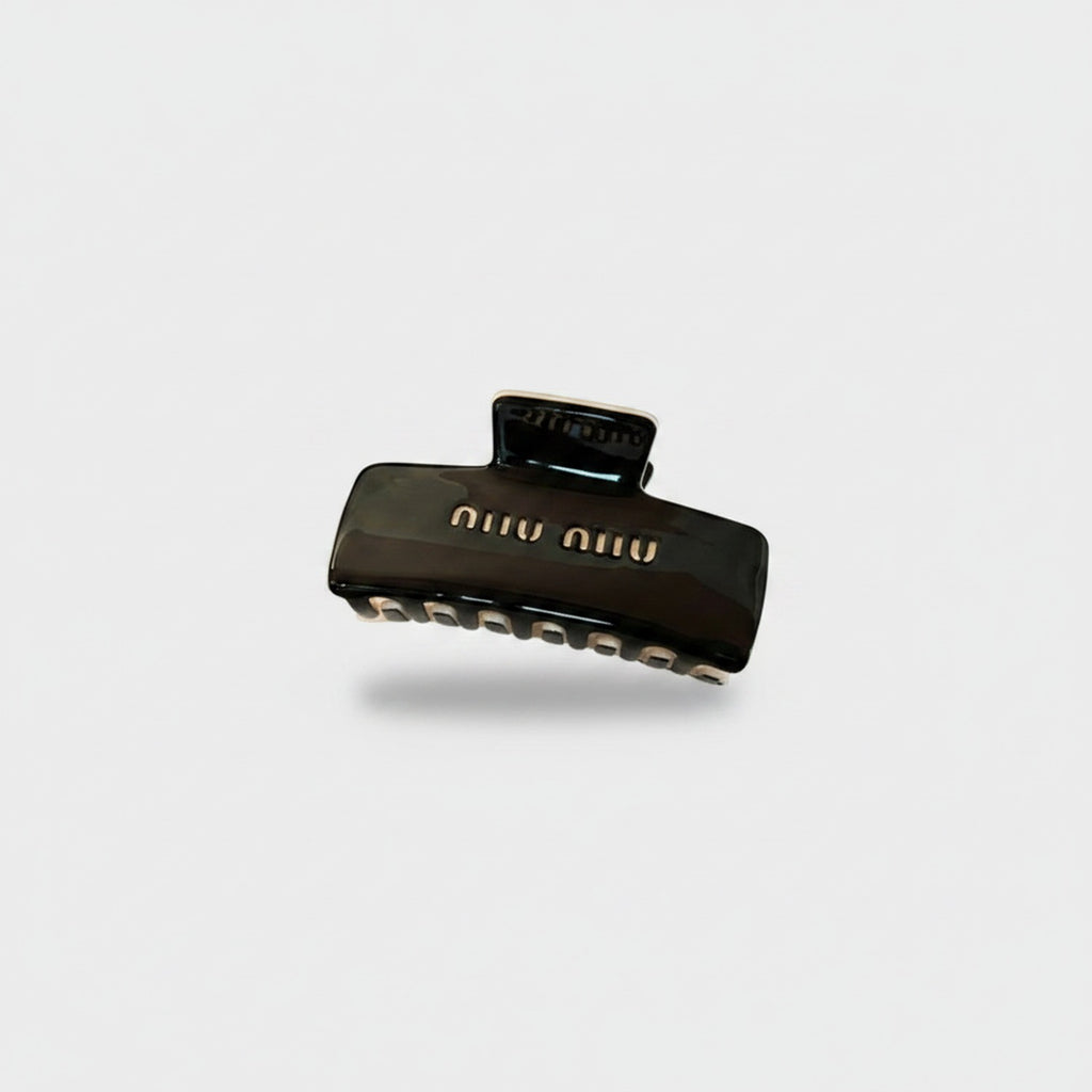 Black Minimalist Hair Claw Clip