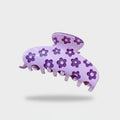 Purple Flower Hair Claw Clip