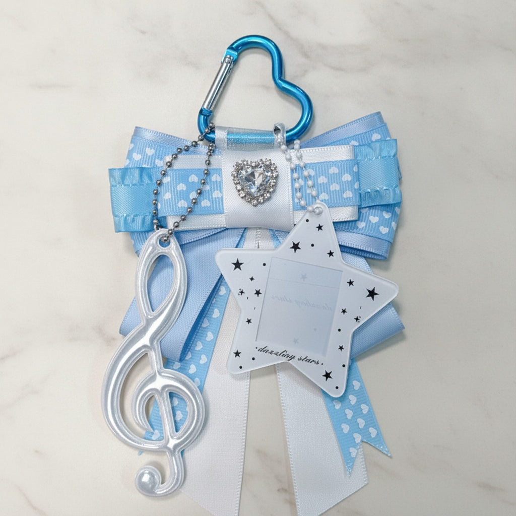 Dreamy Star Bow Bag Charm - Blue
