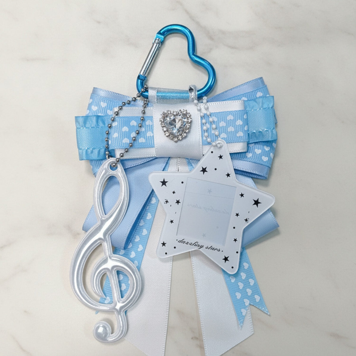 Dreamy Star Bow Bag Charm - Blue