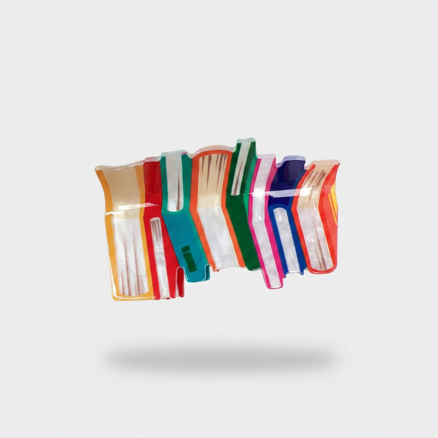 Colorful Striped Hair Claws Set Pack