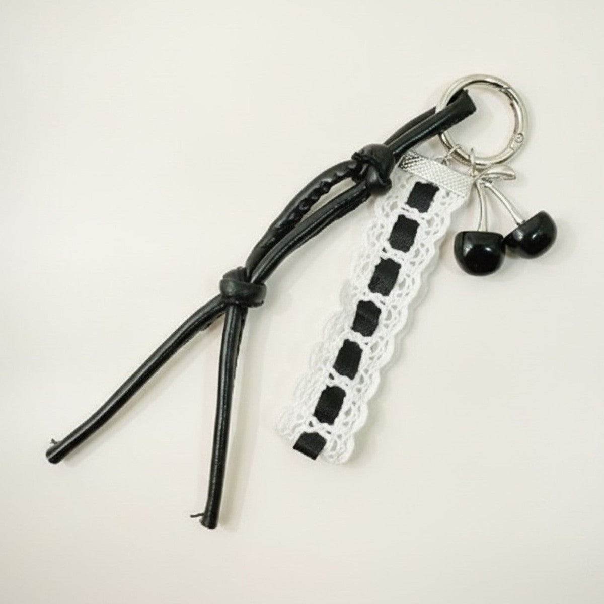 Cherry Charm Lace Keychain Strap – novelty & toys (view 1)