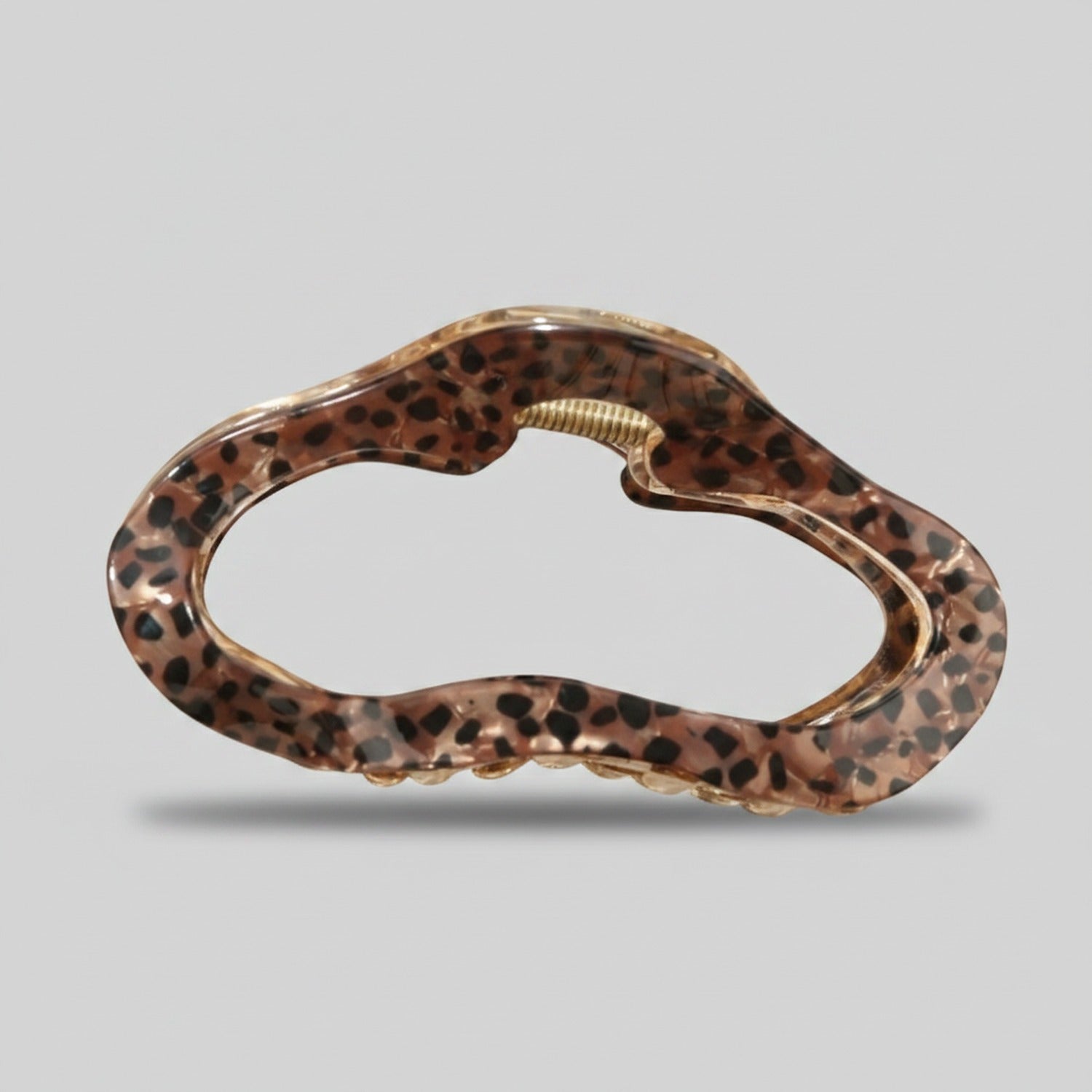 Leopard Print Tortoiseshell Hair Claw Clip