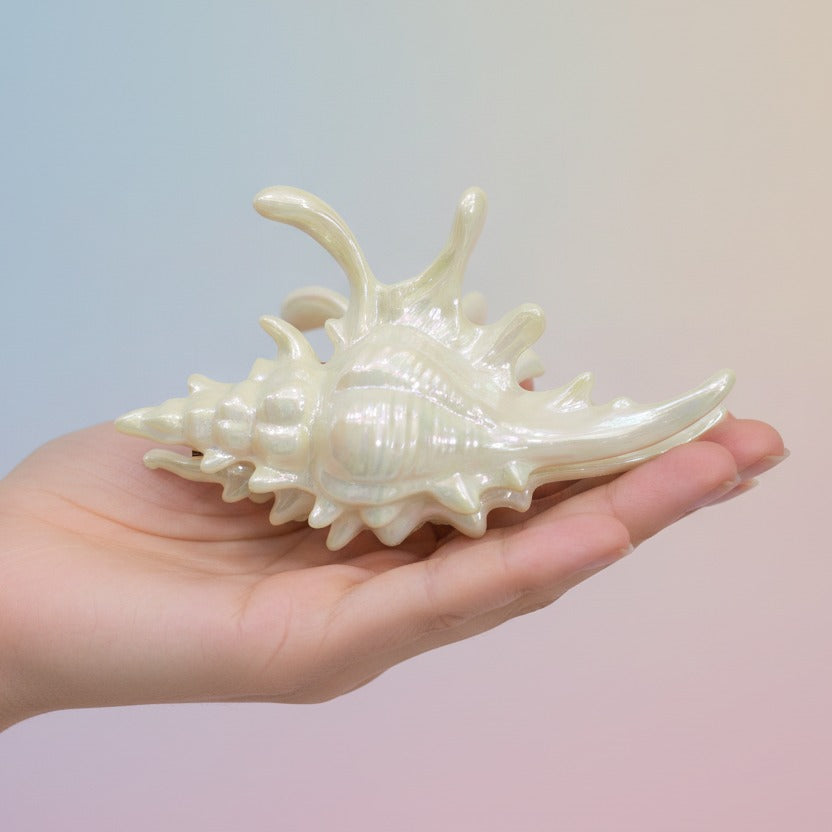 Shell Claw Hair Clip - Yellow