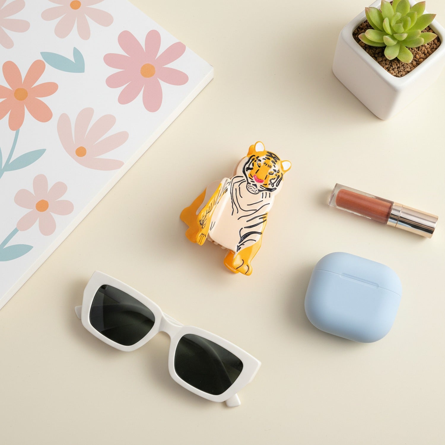 Tiger Animal Claw Hair Clip