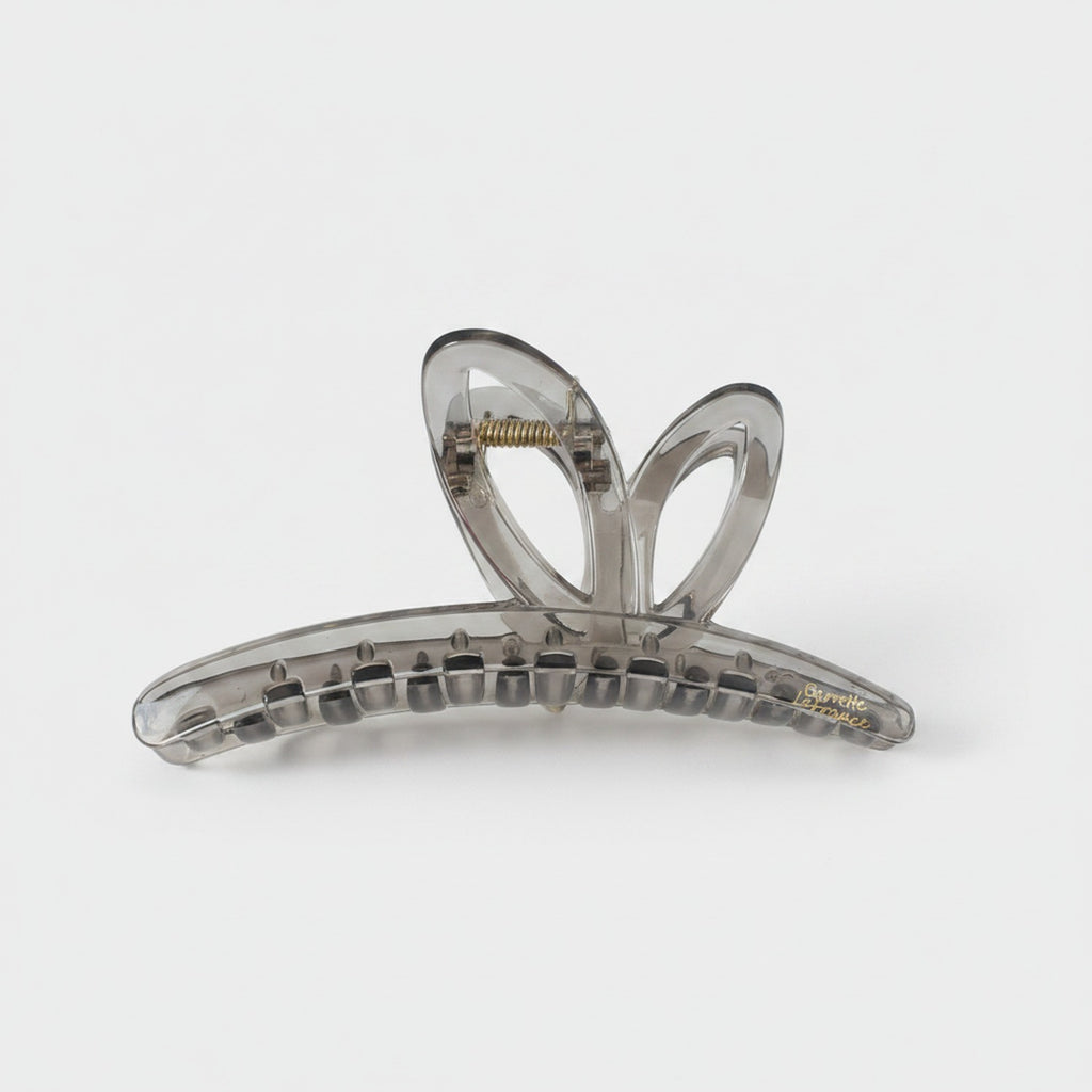 Translucent Smoke Gray Hair Claw Clip