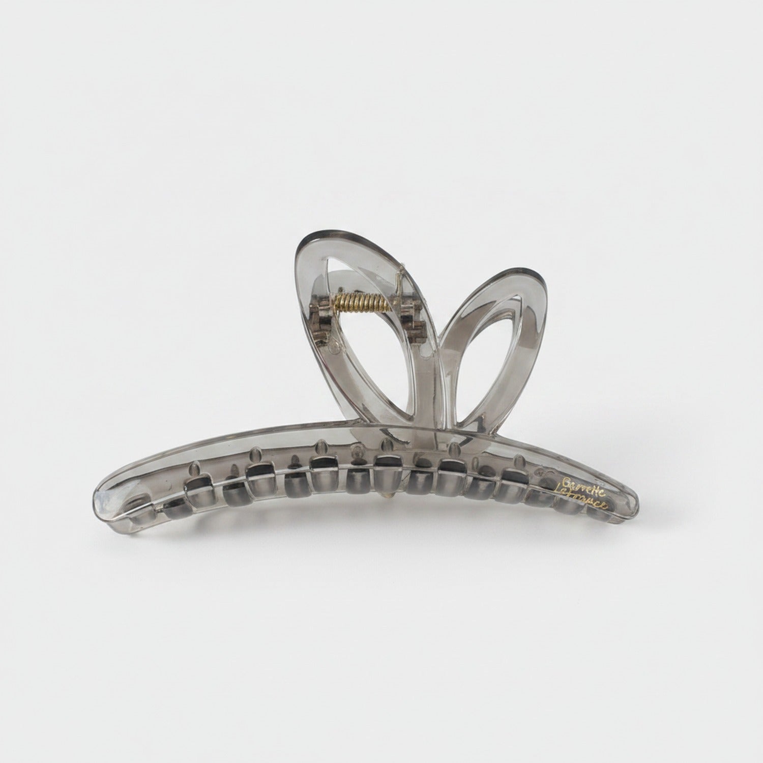 Translucent Smoke Gray Hair Claw Clip