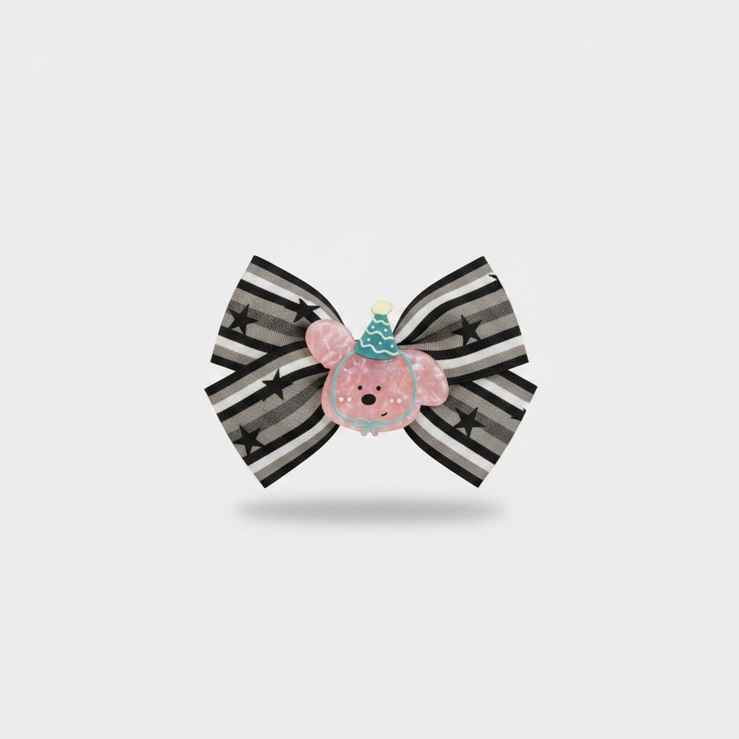 Black Striped Star Claw With Pink Party Puppy Charm