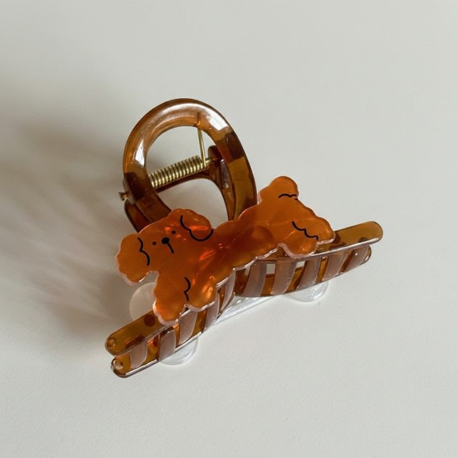 Tortoiseshell Hair Claw With Flower Charm