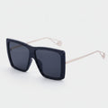 Black Square Sunglasses With Pearl Arms