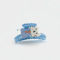 Blue Polka Dot Cloud Hair Claw Clip