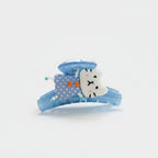 Blue Polka Dot Cloud Hair Claw Clip