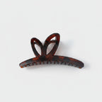 Tortoiseshell Hair Claw Clip With Bow